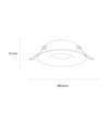 Spot encastrable GU10, IP65 - Blanc, rond, sans source lumineuse