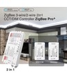Contrôleur de bande Gledopto Pro 2 en 1 Zigbee - Compatible Hue, 12V/24V, 12V (144W) 24V (288W), Couleur unique + CCT