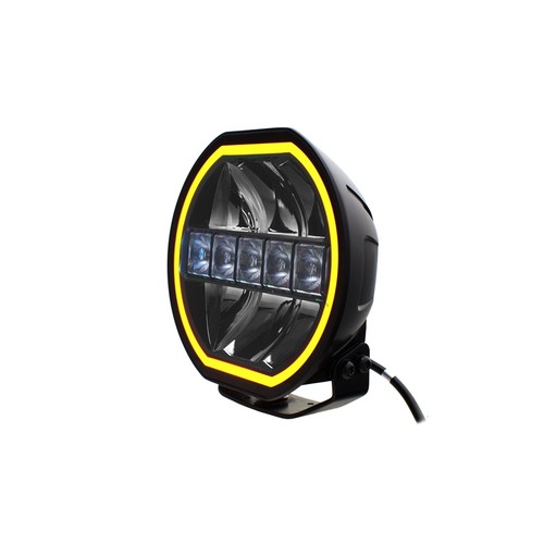 144W 9'' Beam HEXA - Homologué E, phare longue portée LED, feu de position double, phare de travail