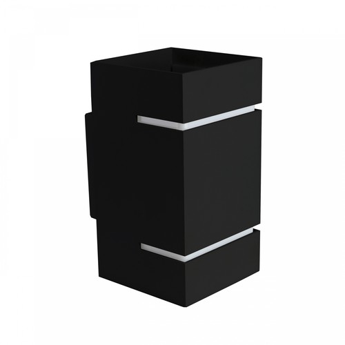 Applique murale Squalla G9 - Lumo, sans source lumineuse, 230V, IP20, 80x150, noir, carrée