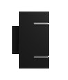 Applique murale Squalla G9 - Lumo, sans source lumineuse, 230V, IP20, 80x150, noir, carrée