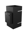 Applique murale Squalla G9 - Lumo, sans source lumineuse, 230V, IP20, 80x150, noir, carrée