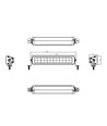 Barre LED 120W Combo - Barre lumineuse LED, double feu de position, homologuée E, phare de travail