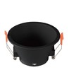 Downlight MR16 ou GU10, anti-éblouissement - Sans source lumineuse, noir, Découpe : Ø8,3 cm, Dimensions : Ø9,3 cm