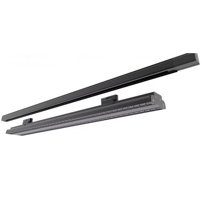 Éclairage de magasin Shoplight triphasé 85W - 155lm/W, angle de diffusion réglable à 120 degrés, noir