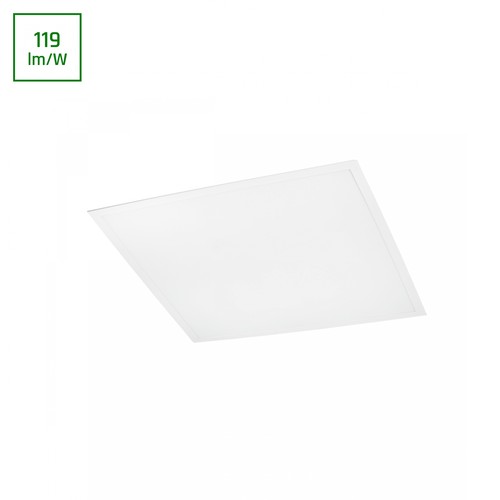 Dalle LED 60x60, 36W - 119lm/W, 4000K, cadre blanc, pour encastrement/saillie