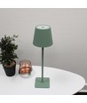Lampe de table LED rechargeable Intérieur/extérieur - Verte, tactile dimmable, CCT, IP54 extérieur