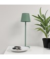 Lampe de table LED rechargeable Intérieur/extérieur - Verte, tactile dimmable, CCT, IP54 extérieur