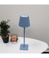 Lampe de table LED rechargeable intérieur/extérieur - Bleu clair, tactile dimmable, CCT, IP54 extérieur