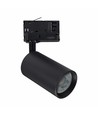 Spot sur rail triphasé GU10 Madara Altro - Noir, sans source lumineuse