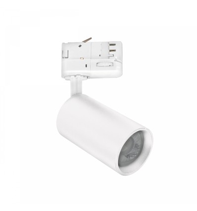 Spot sur rail triphasé GU10 Madara Altro - Blanc, sans source lumineuse