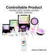 Télécommande tactile Gledopto RGB+CCT - 6 zones, batterie
