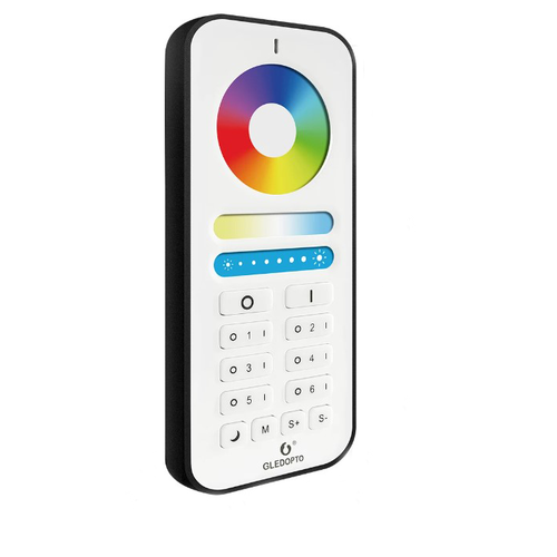 Télécommande tactile Gledopto RGB+CCT - 6 zones, batterie