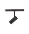 Spot sur rail System Shift 6W Spot S pour 48V - 24 degrés, RA90, noir, 5 ans de garantie