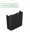 Applique murale 4W Luna haut/bas - IP54 extérieur, CCT, 3 couleurs, noir, source incluse