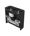 Applique murale 4W Luna haut/bas - IP54 extérieur, CCT, 3 couleurs, noir, source incluse