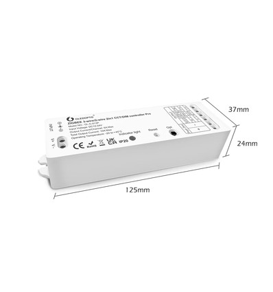 Contrôleur Zigbee Gledopto Pro 2 en 1 - Compatible Hue, variateur/CCT, 12V (120W), 24V (240W)