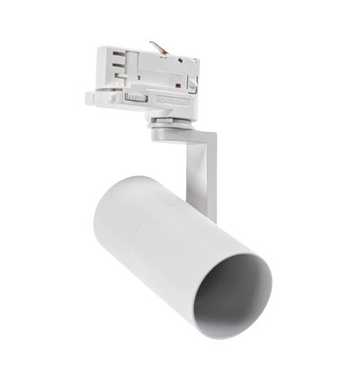 Spot sur rail triphasé GU10 Madara Mini II - Sans source lumineuse, Blanc, 3 circuits