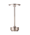 Lampe de table LED rechargeable - Argent, tactile dimmable, CCT, IP20
