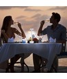 Lampe de table LED rechargeable - Argent, tactile dimmable, CCT, IP20