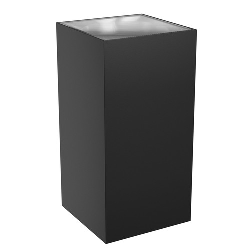 Applique murale haut/bas 18W Torre - IP54 extérieur, CCT, carrée, 3 couleurs de lumière, noir, source lumineuse incluse