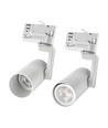 Spot sur rail triphasé GU10 Madara Mini II - Sans source lumineuse, Blanc, 3 circuits