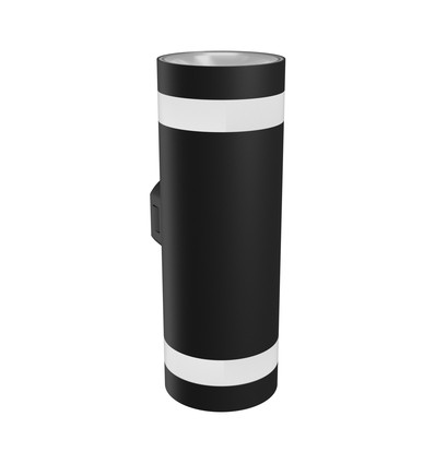 Applique murale anneau Torre 18W - IP54 extérieur, Ronde, CCT, Noir, Haut/bas, 3 couleurs de lumière, source lumineuse incluse