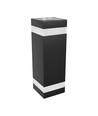 Applique murale anneau Torre 18W - IP54 extérieur, CCT, carrée, 3 couleurs de lumière, noir, haut/bas, source lumineuse incluse