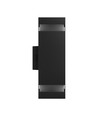 Applique murale anneau Torre 18W - IP54 extérieur, CCT, carrée, 3 couleurs de lumière, noir, haut/bas, source lumineuse incluse