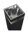Applique murale anneau Torre 18W - IP54 extérieur, CCT, carrée, 3 couleurs de lumière, noir, haut/bas, source lumineuse incluse