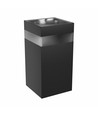 Applique murale anneau Torre 9W - IP54 extérieur, CCT, carrée, 3 couleurs de lumière, noir, source lumineuse incluse