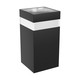 Applique murale anneau Torre 9W - IP54 extérieur, CCT, carrée, 3 couleurs de lumière, noir, source lumineuse incluse