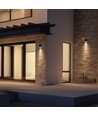 Applique murale anneau Torre 9W - IP54 extérieur, CCT, carrée, 3 couleurs de lumière, noir, source lumineuse incluse