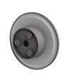 Applique murale 12W - IP44 extérieur, Ø18cm, 3 couleurs de lumière, gris, CCT