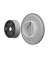 Applique murale 12W - IP44 extérieur, Ø18cm, 3 couleurs de lumière, gris, CCT