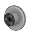 Applique murale 9W - IP44 extérieur, Ø12cm, 3 couleurs de lumière, Gris, CCT