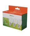 Ampoules LED E27 1W - 230V, filament, blanc chaud, clair, Spectrum, pack de 3