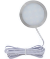 Spot de meuble Ø6cm Sono60 RA92 - 12V DC, Dimensions : Ø6 cm, montage en saillie, éclairage de placard, acier brossé