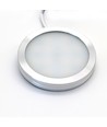 Spot de meuble Ø6cm Sono60 RA92 - 12V DC, Dimensions : Ø6 cm, montage en saillie, éclairage de placard, acier brossé