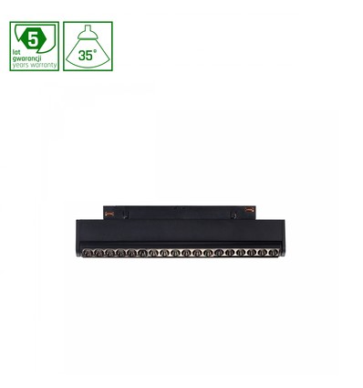 Spot sur rail LED 7W SHIFT, 48V - RA90, 3000K, 35 degrés, ajustable, noir