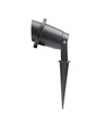 FLORI GU10 - Aluminium, angle réglable, IP65, 98x180mm, piquet noir, sans source lumineuse