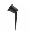 FLORI GU10 - Aluminium, angle réglable, IP65, 98x145mm, noir, piquet, sans source lumineuse
