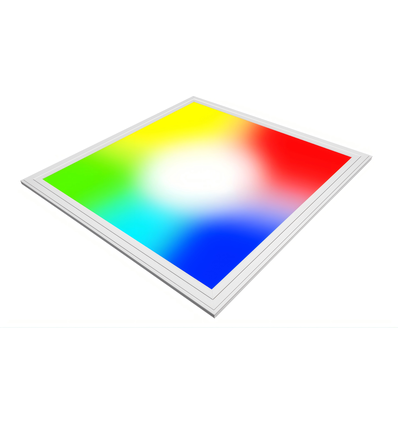 Panneau LED 60x60 RGB+CCT, 36W - Hauteur: 13mm, Bord blanc