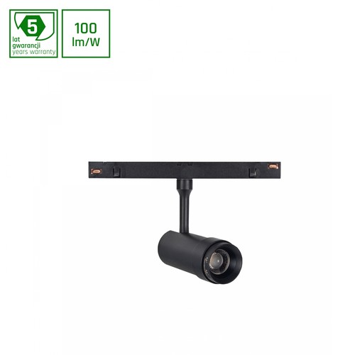 5W SHIFT SPOT ZOOM S pour système de rail 48V - 3000K, RA90, angle 20-60°, Ø3,5 x 8 cm