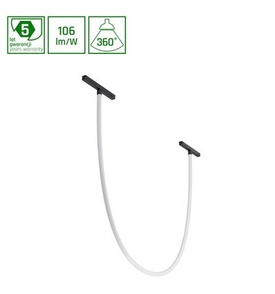 Rail lumineux magnétique 150cm 24W SHIFT Neon L, 48V - 3000K, RA>90, 106lm/W, Ø22mm