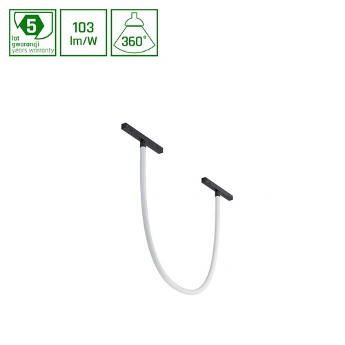 100cm 16W SHIFT Neon Flex pour système de rail 48V - 3000K, 1640lm, 48V, IP20