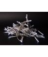 Guirlande lumineuse LED blanche froide 7 m - 96 LED, IP44 extérieur, minuterie, batterie