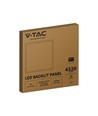 Dalle LED 60x60, 36W - Hauteur : 33mm, Bord blanc
