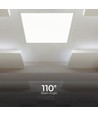 Dalle LED 60x60, 36W - Hauteur : 33mm, Bord blanc