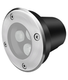 Spot encastrable LEDlife - 3W, rond, acier inoxydable, 24V AC/DC